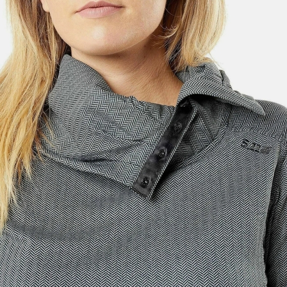 5.11 Tactical Women's Aphrodite Cowl Top Pullover Herringbone - Picture 3 of 15